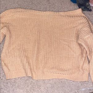 Off the shoulder Miss guided sweater
